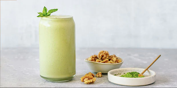 A powerhouse of nutrients, this melon and kiwi smoothie is perfect for boosting energy in the middle of the day.